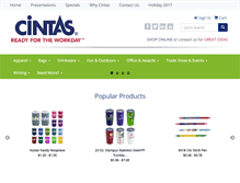 Tablet Screenshot of cintaspromoproducts.com